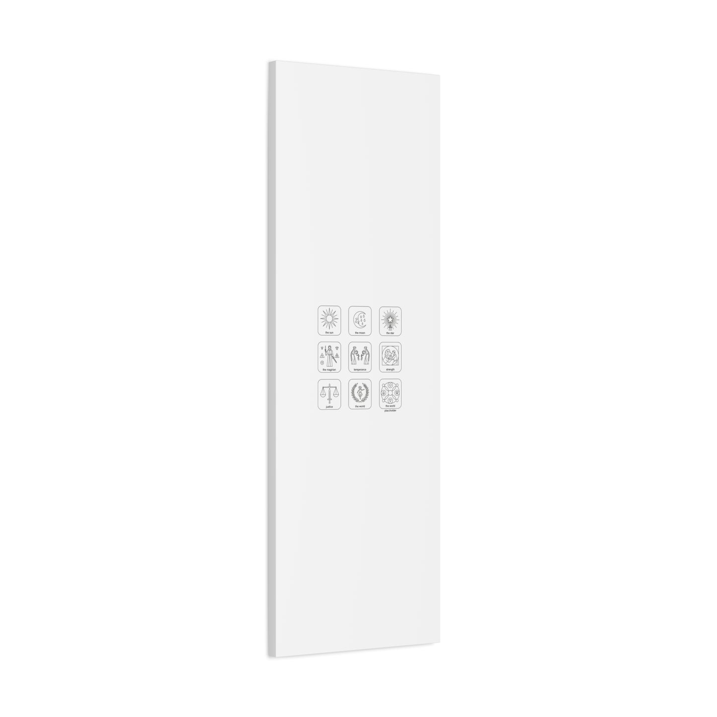 Minimal Tarot Icon Grid Canvas | Monochrome Icon Set, System Design