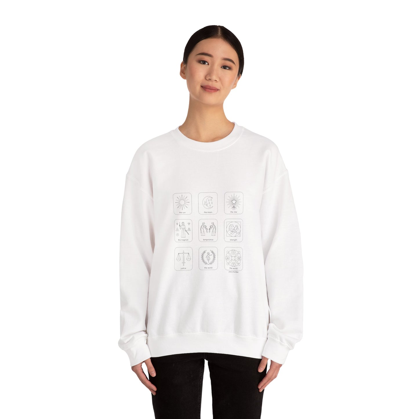 Minimal Monochrome Icon Grid Sweatshirt | System Icon Design