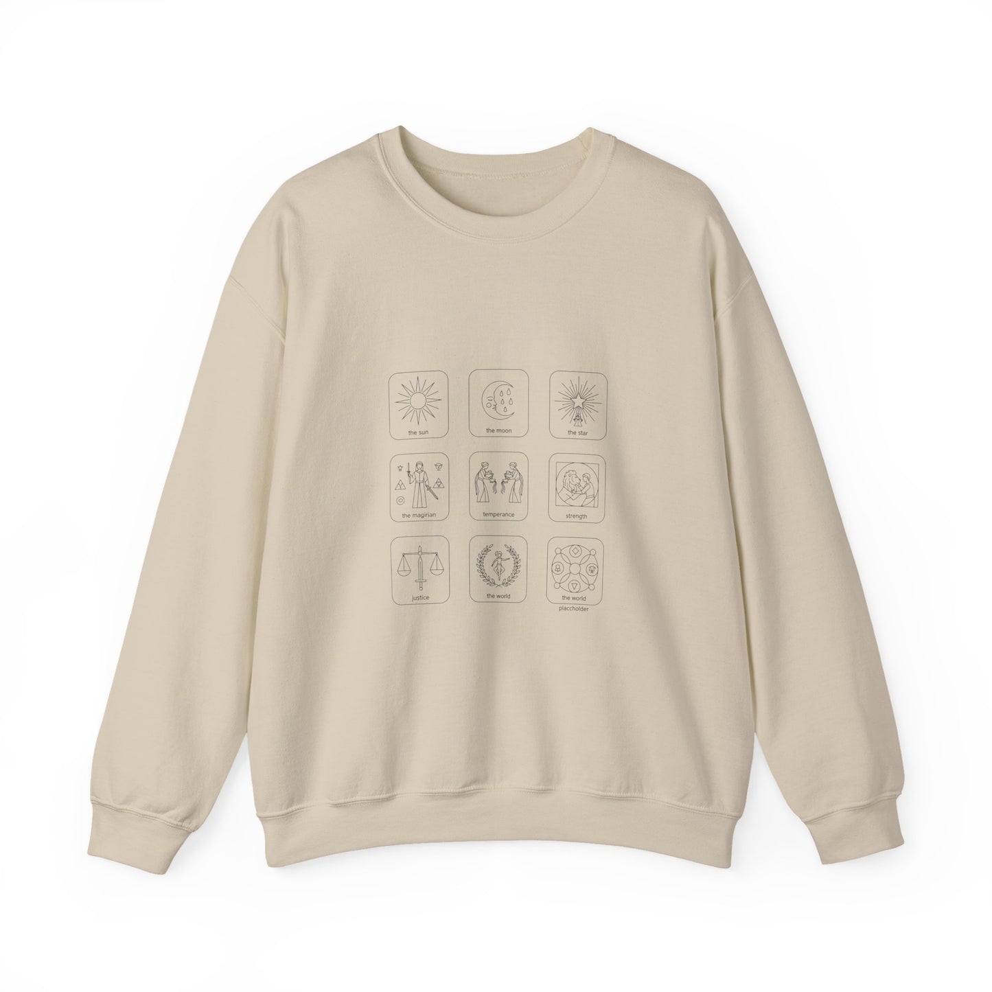 Minimal Monochrome Icon Grid Sweatshirt | System Icon Design