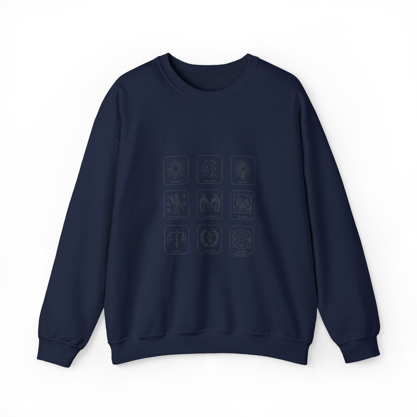 Minimal Monochrome Icon Grid Sweatshirt | System Icon Design