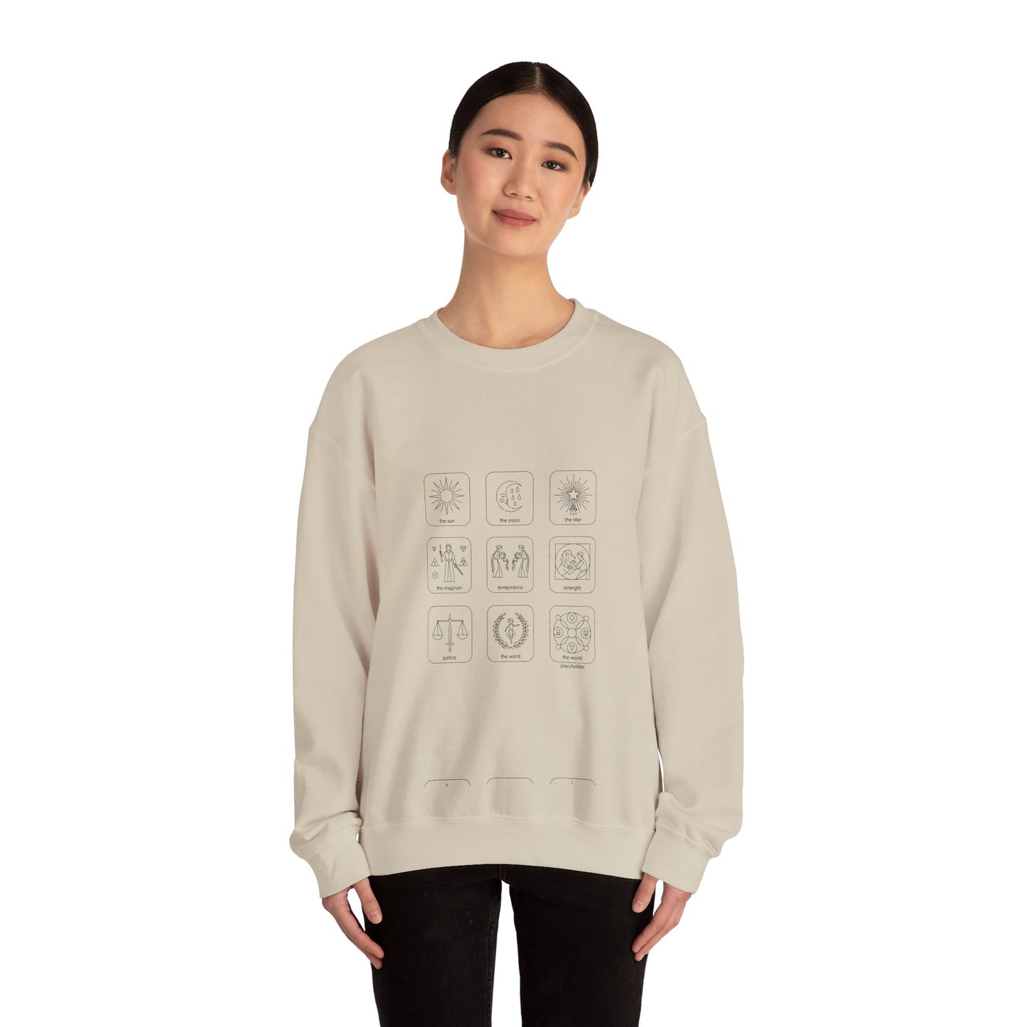 Minimal Monochrome Icon Grid Sweatshirt | System Icon Design