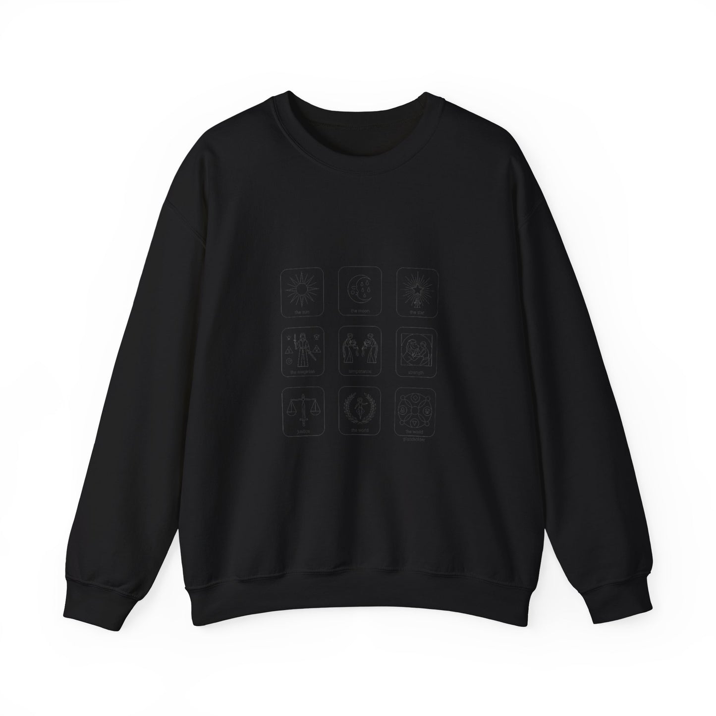 Minimal Monochrome Icon Grid Sweatshirt | System Icon Design