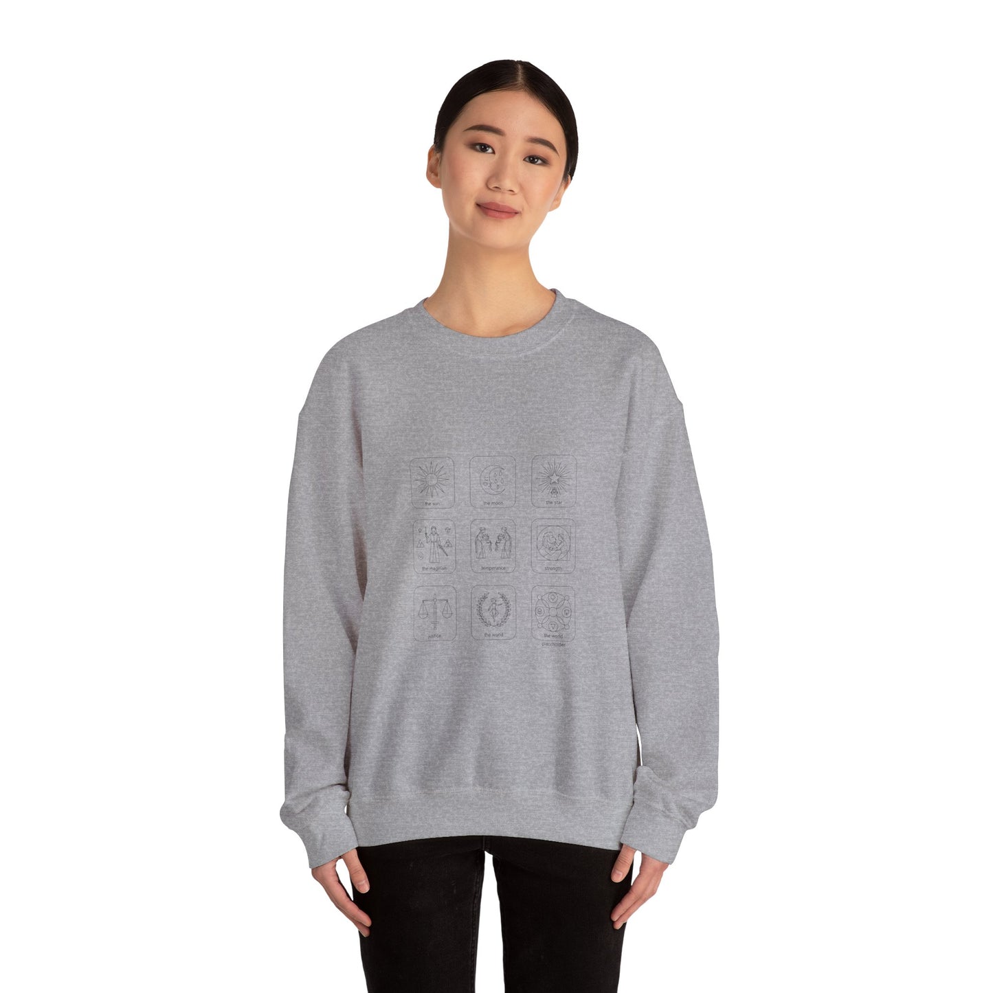 Minimal Monochrome Icon Grid Sweatshirt | System Icon Design