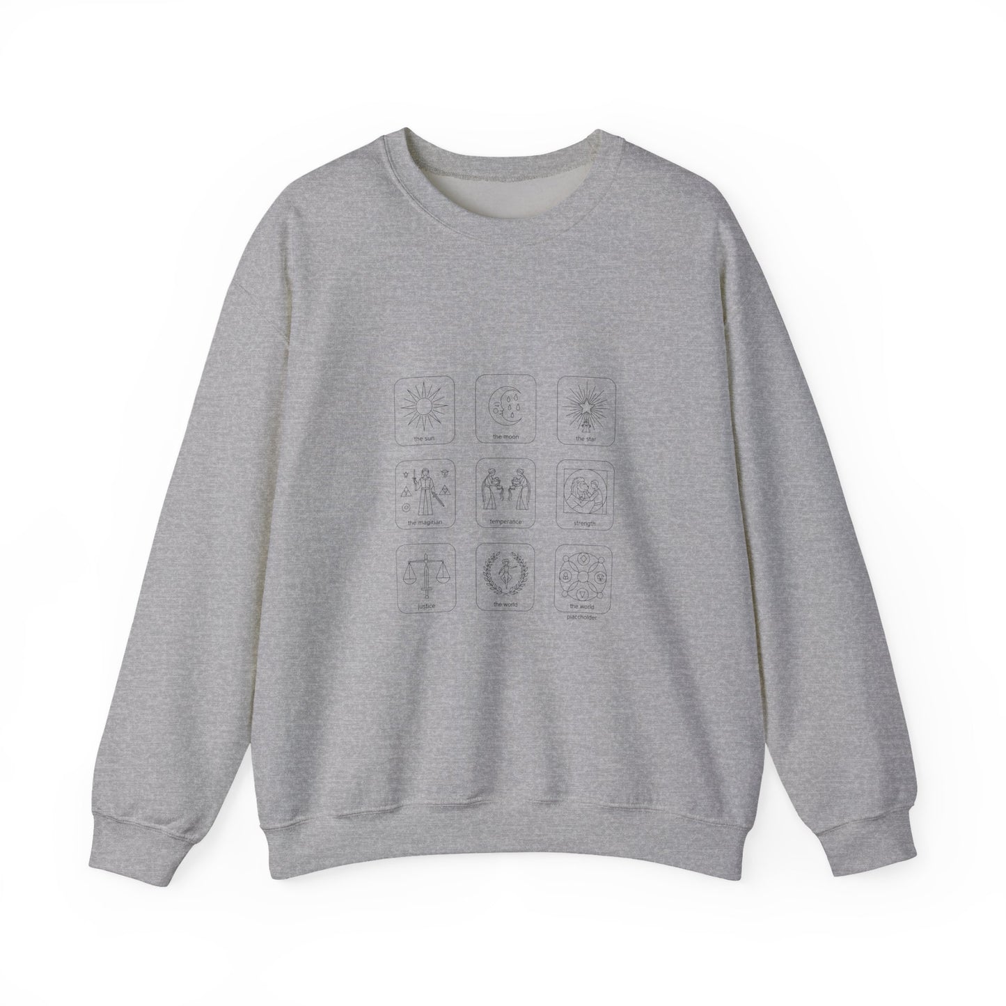 Minimal Monochrome Icon Grid Sweatshirt | System Icon Design