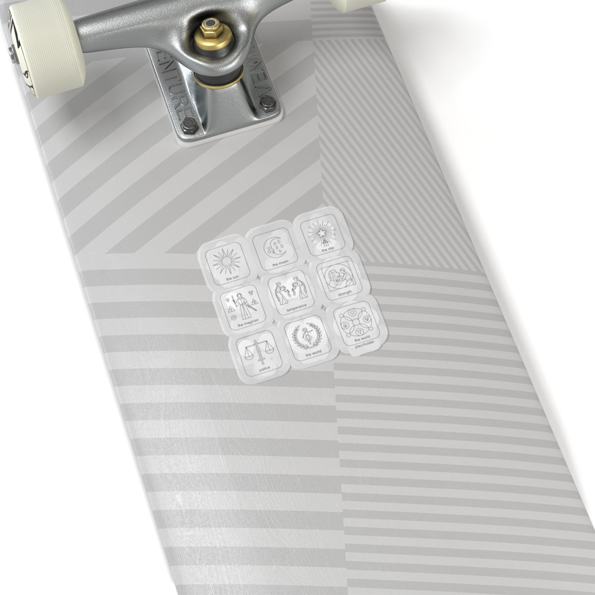 Monochrome Icon Sticker Set | Minimal Black & White Kiss-Cut Stickers