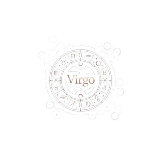 Virgo Zodiac Constellation Sticker | Astrological Cosmic, Metallic Accent