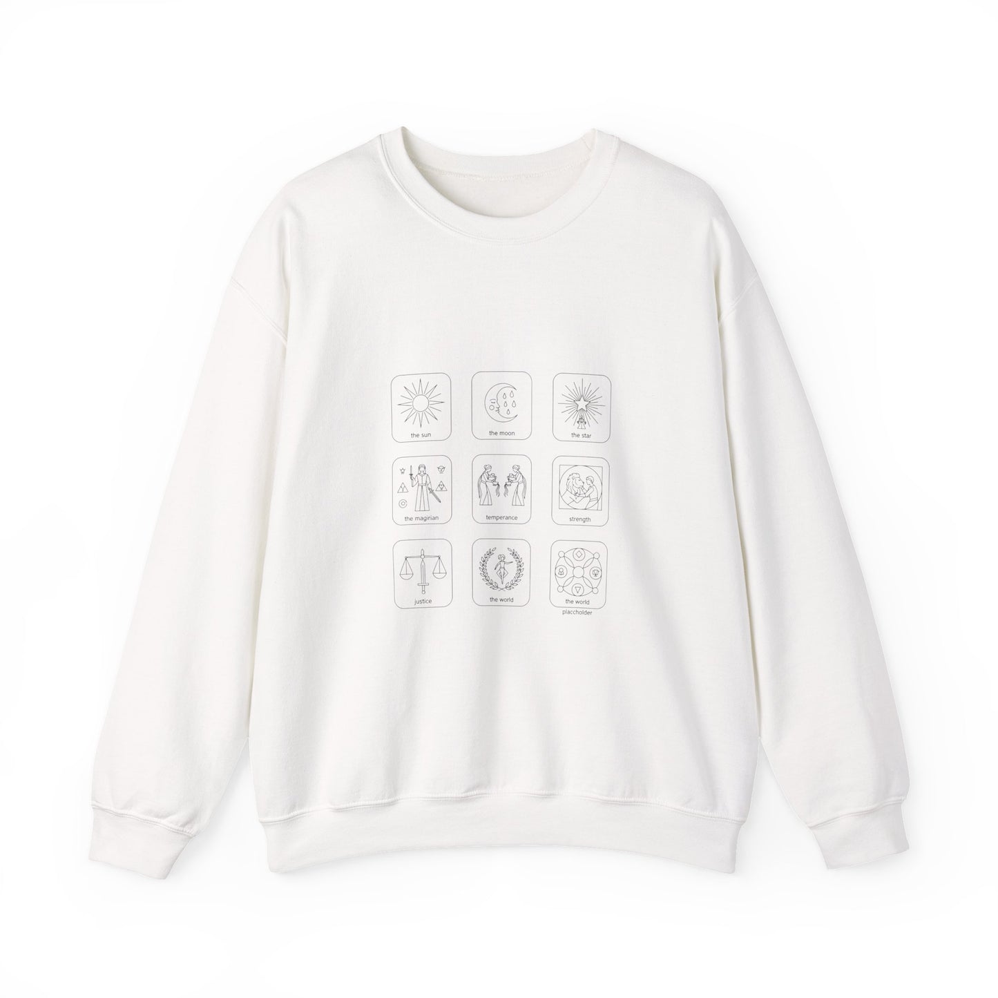 Minimal Monochrome Icon Grid Sweatshirt | System Icon Design